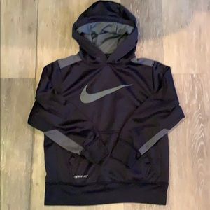 Black Nike Therma-fit hooded sweatshirt -small